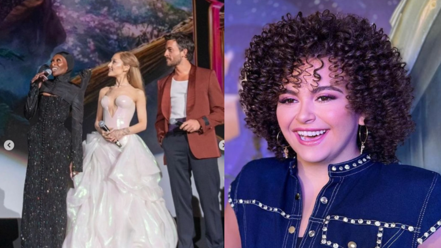 Lucero Mijares y Ariana Grande, Cynthia Erivo y Jonathan Bailey.