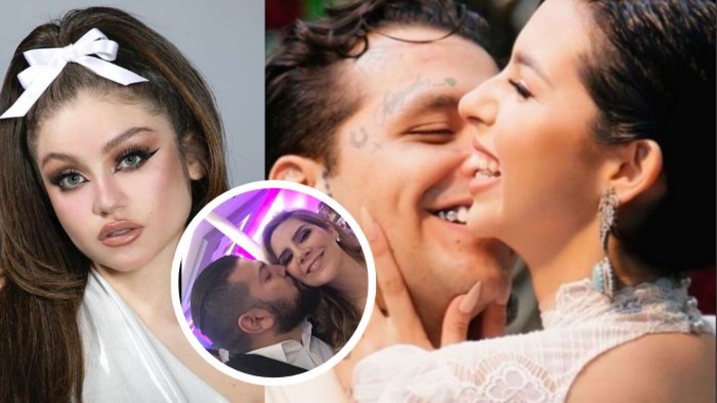 Karol Sevilla y Ángela Aguilar, Christian Nodal