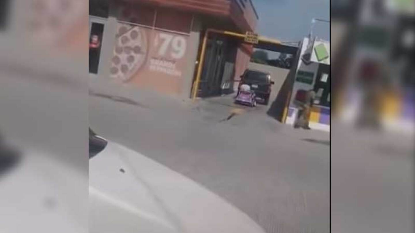 El hombre no se quedó las ganas con su pizza