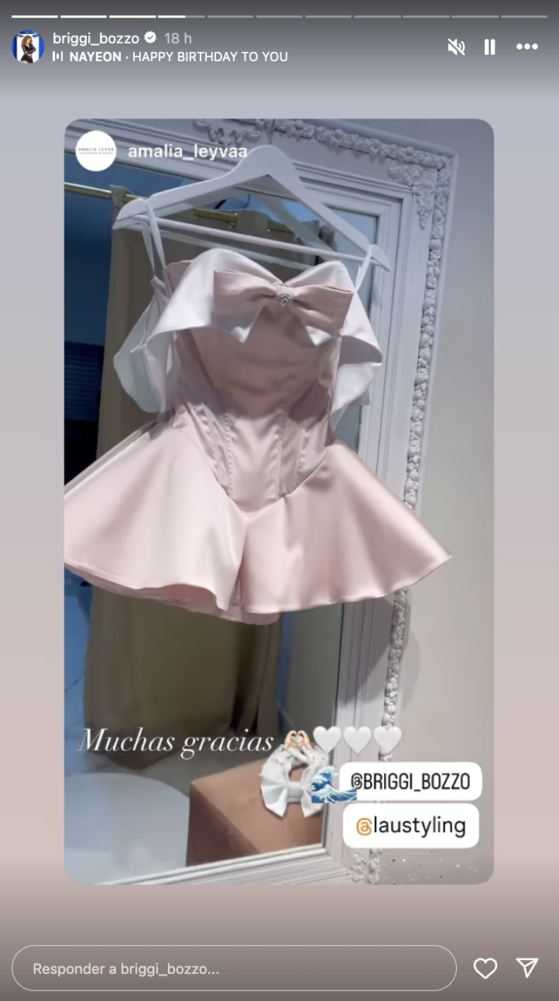 Briggitte Bozzo este es el impresionante vestido que usara en su cumpleaños