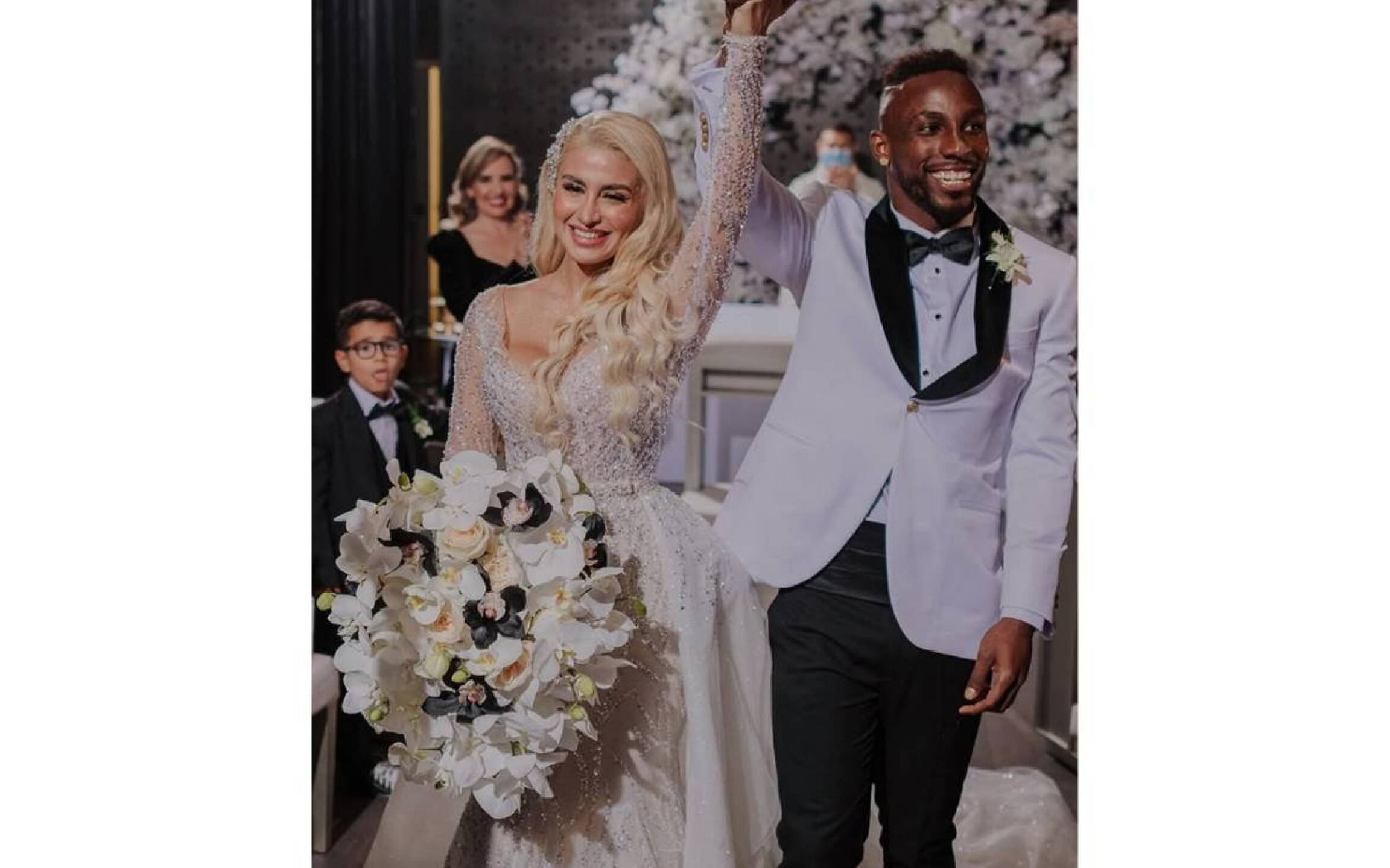Julián Quiñones y su esposa