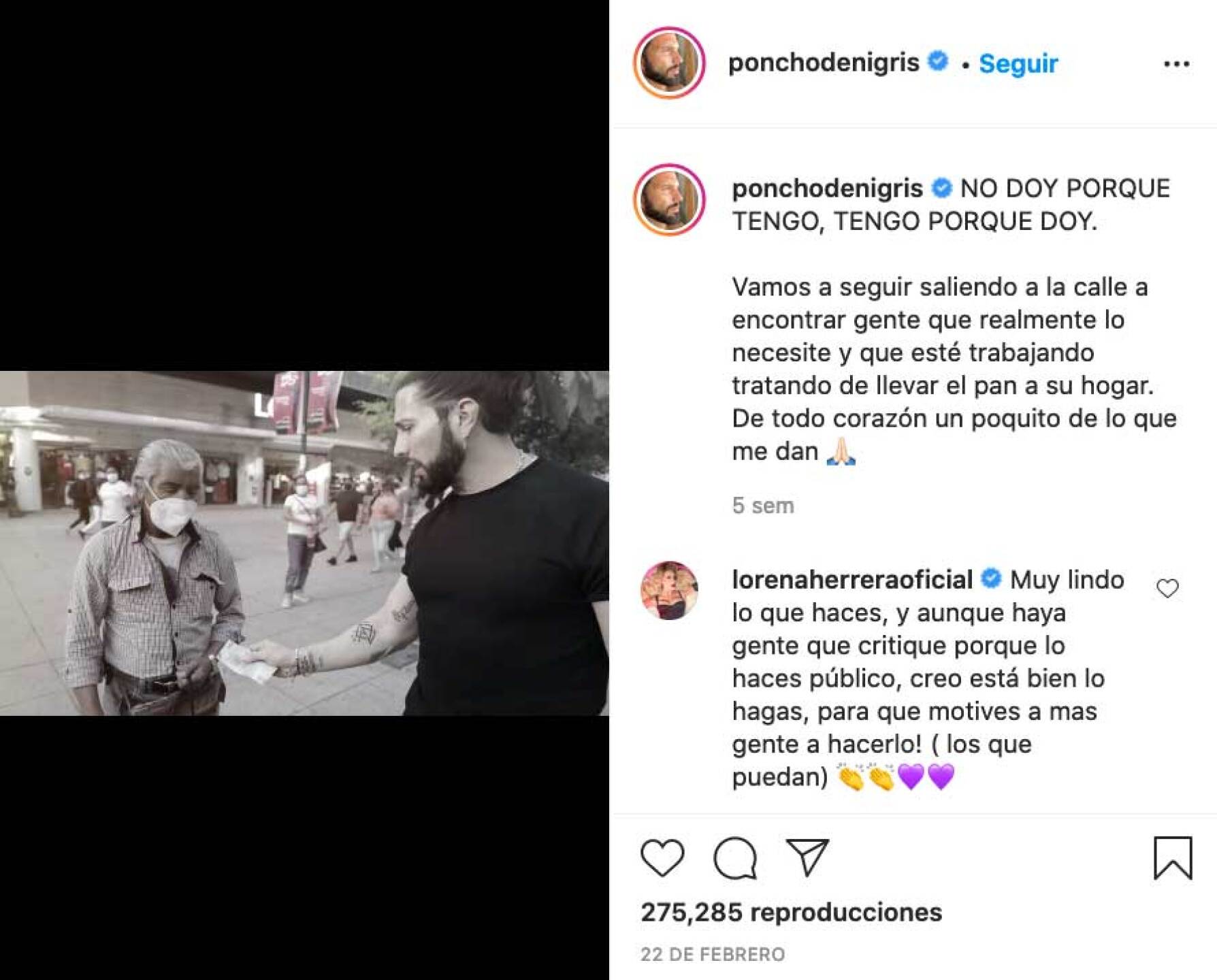 Poncho de Nigris platicó con personas en la calle