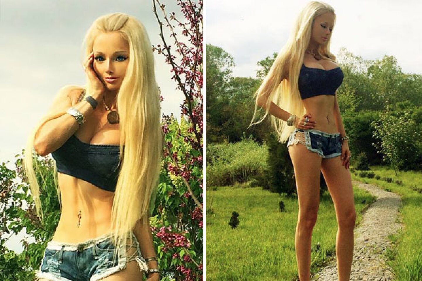 Barbie humana confesó haber retocado sus últimas fotografías.