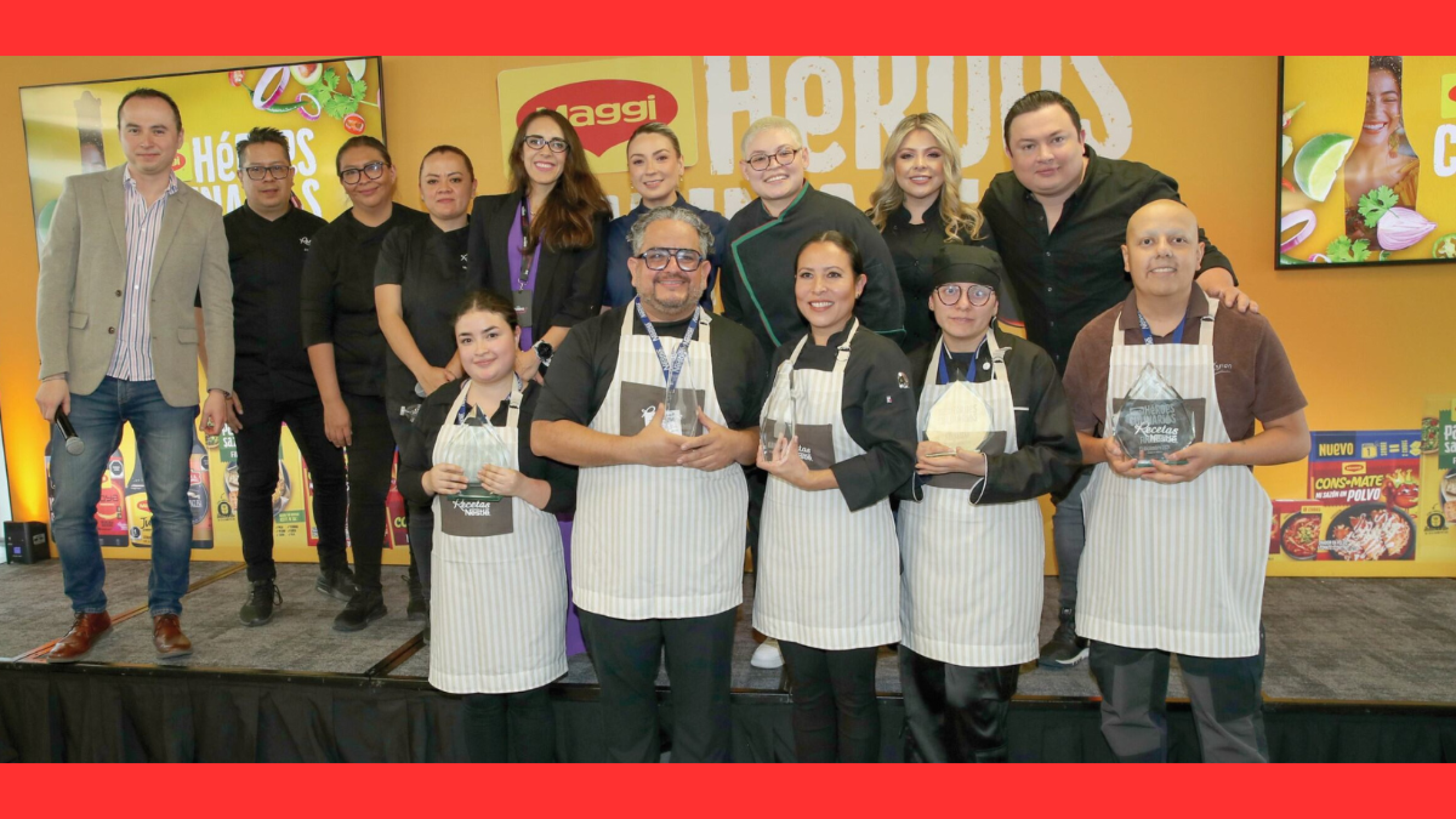 Finalistas y jueces del concurso Maggi Héroes culinarios