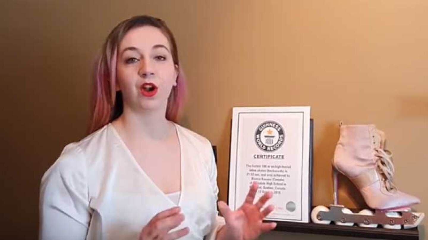 La mujer ganó un Récord Guinness