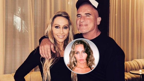 Madre de Miley Cyrus se compromete con Dominic Purcell de Prision Break