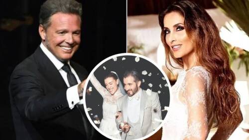 Luis Miguel y Paloma Cuevas tras boda de Michelle Salas