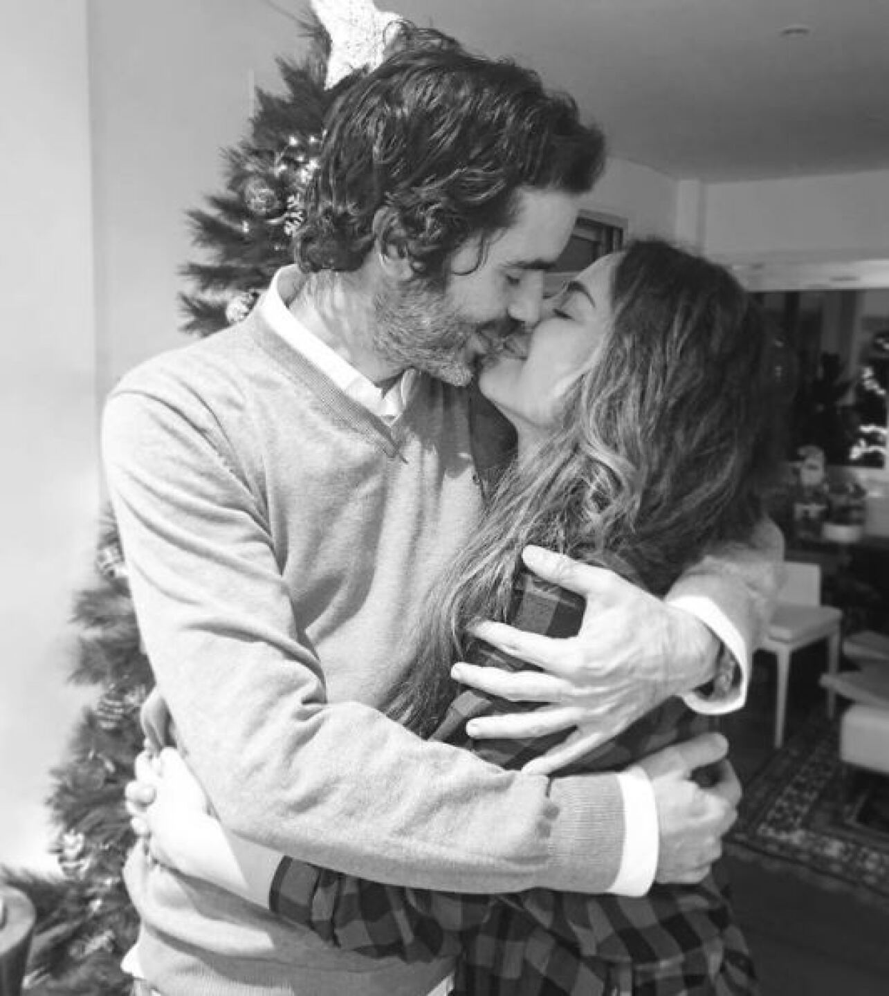 La actriz y su esposo.