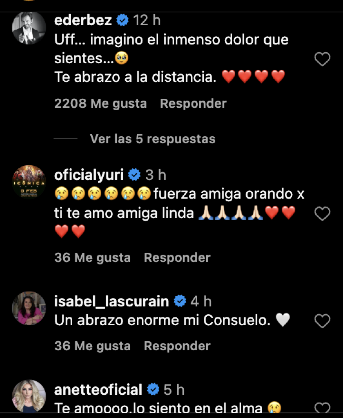 Comentarios en redes
