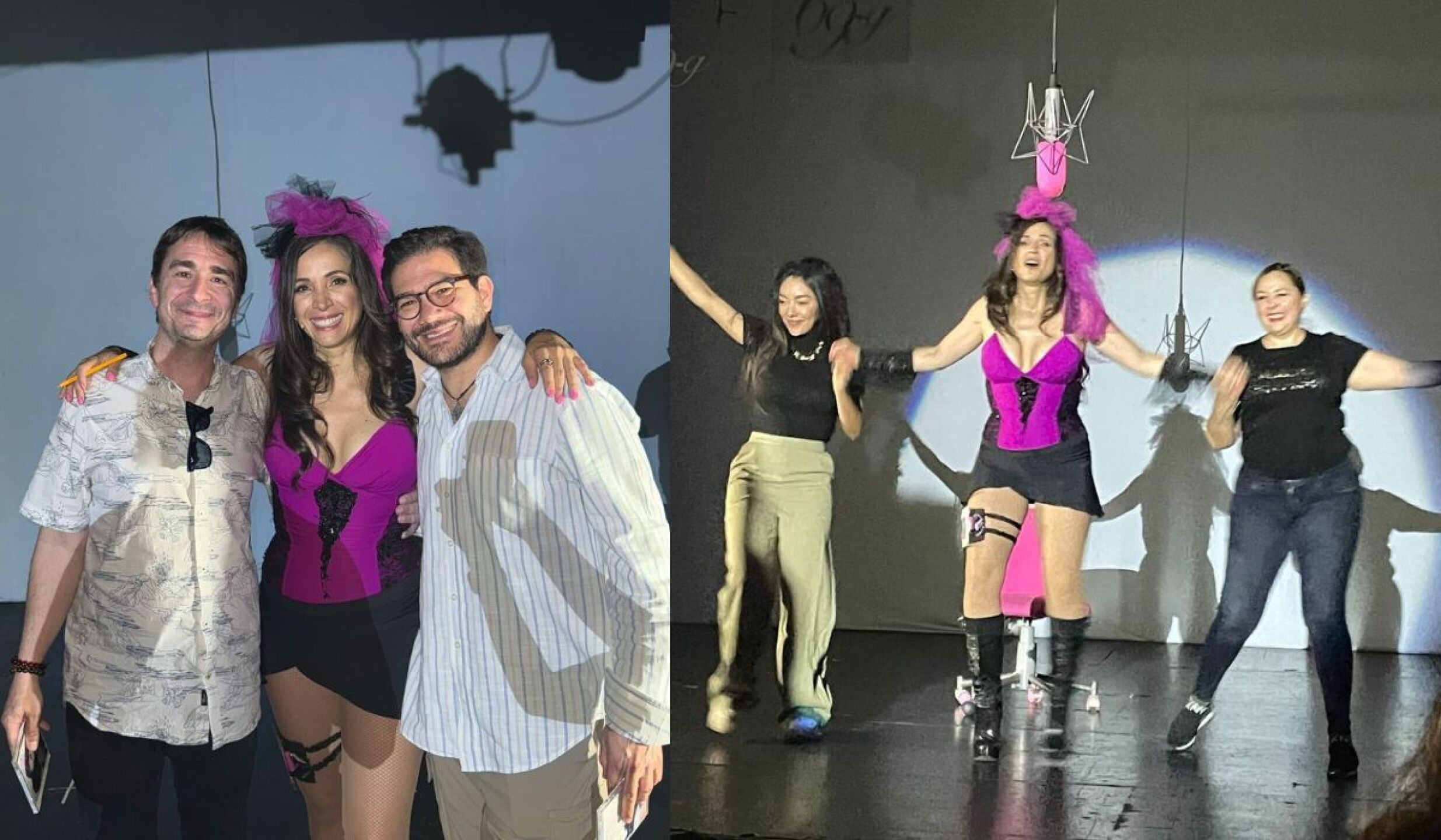 Claudia Cervantes en el teatro "Soltera pero no sola"