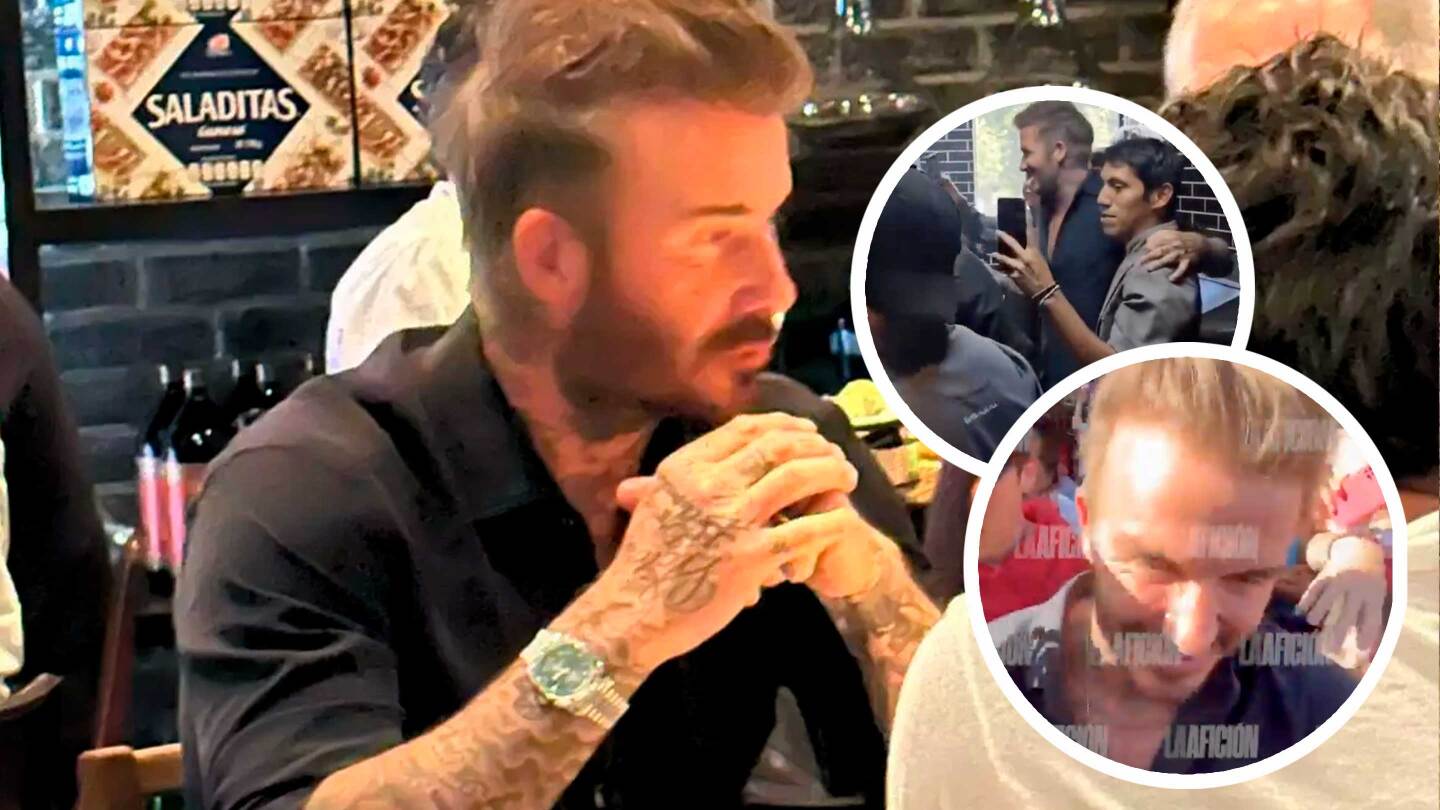 David Beckham de visita en Monterrey: comió, bebió y se dejó consentir por sus fans ¡tipazo!