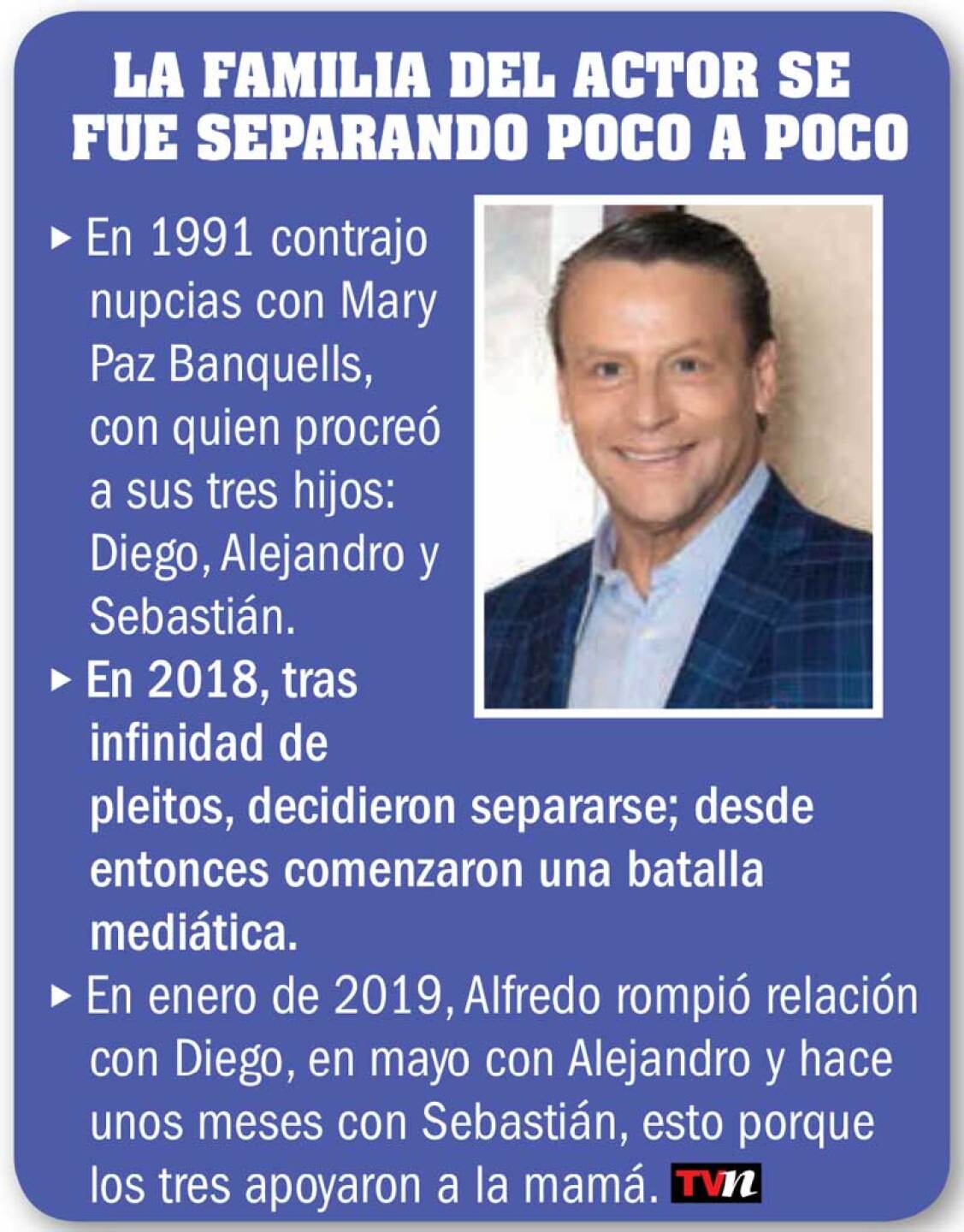 Alfredo Adame quiere que sus hijos se disculpen