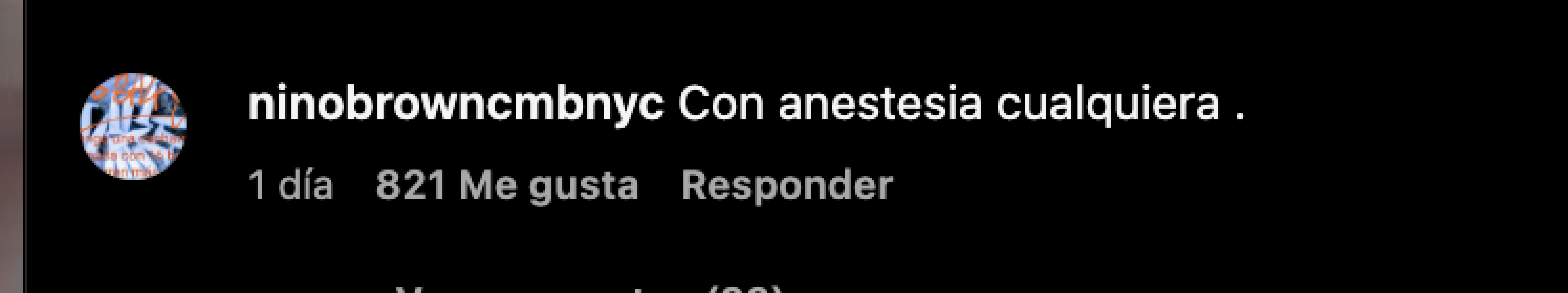 Comentarios en redes sociales de Peso Pluma con anestesia