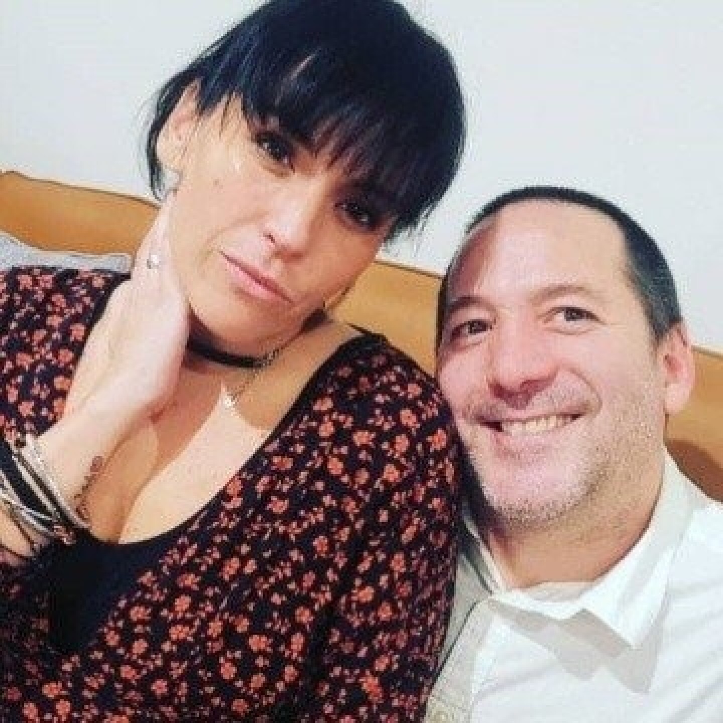 Luis Enrique y Mayela Laguna