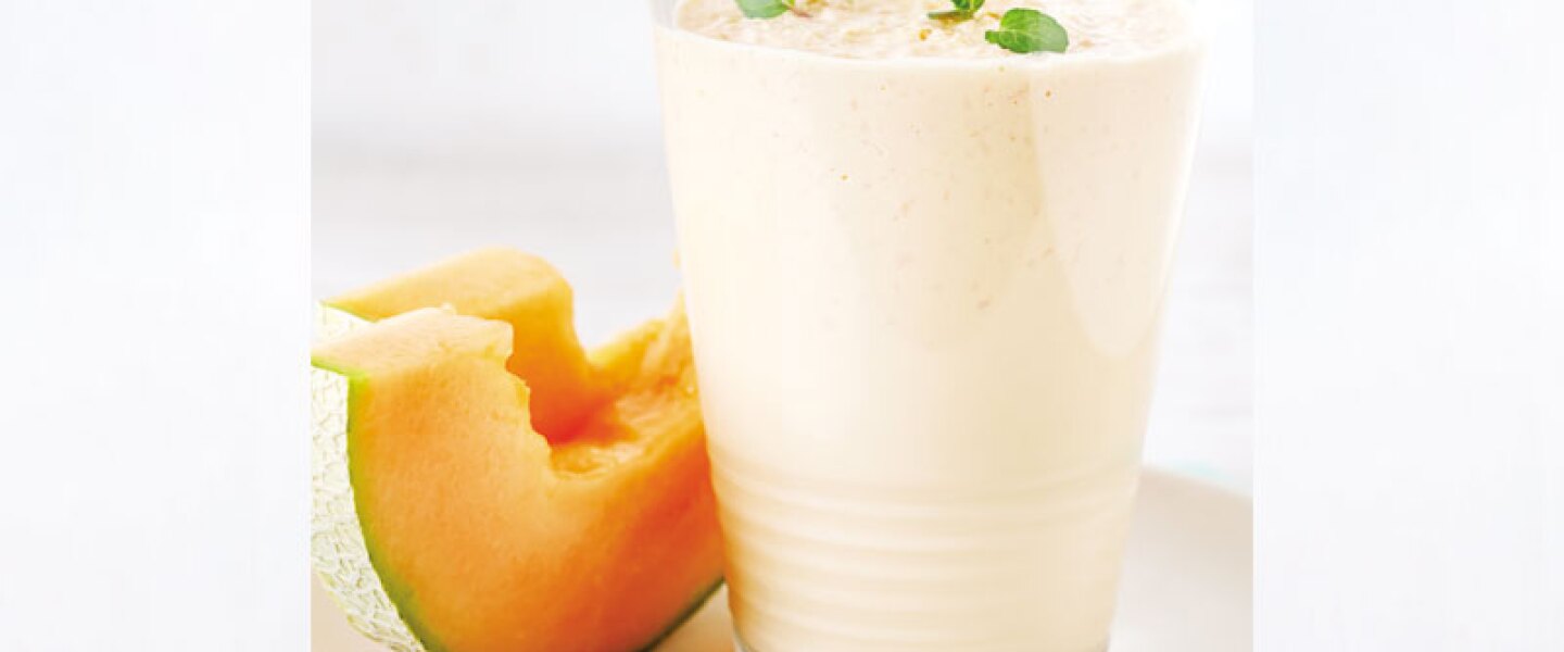 Licuado de melón y plátano