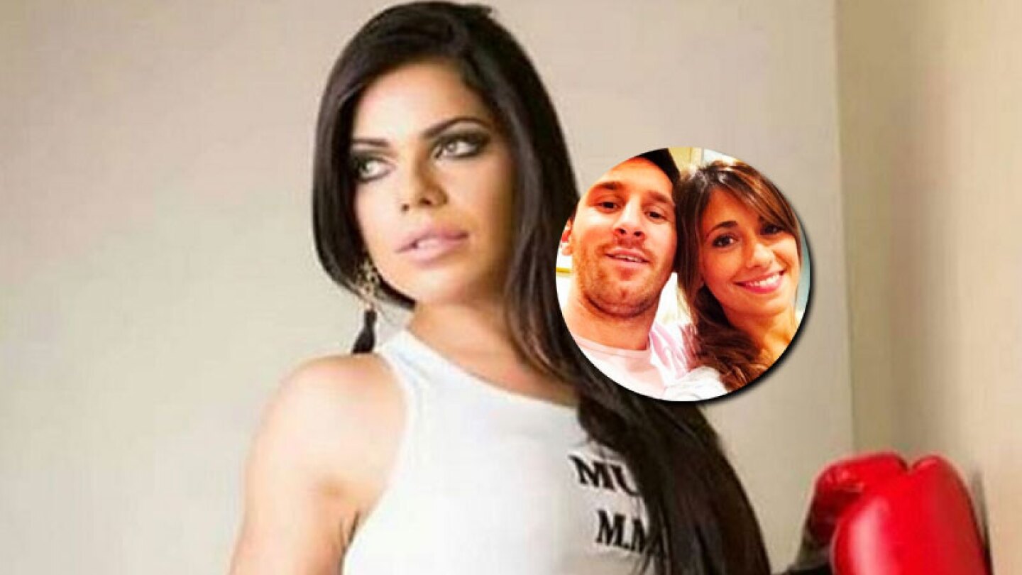 Suzy Cortez sigue insinuándosele a Messi.