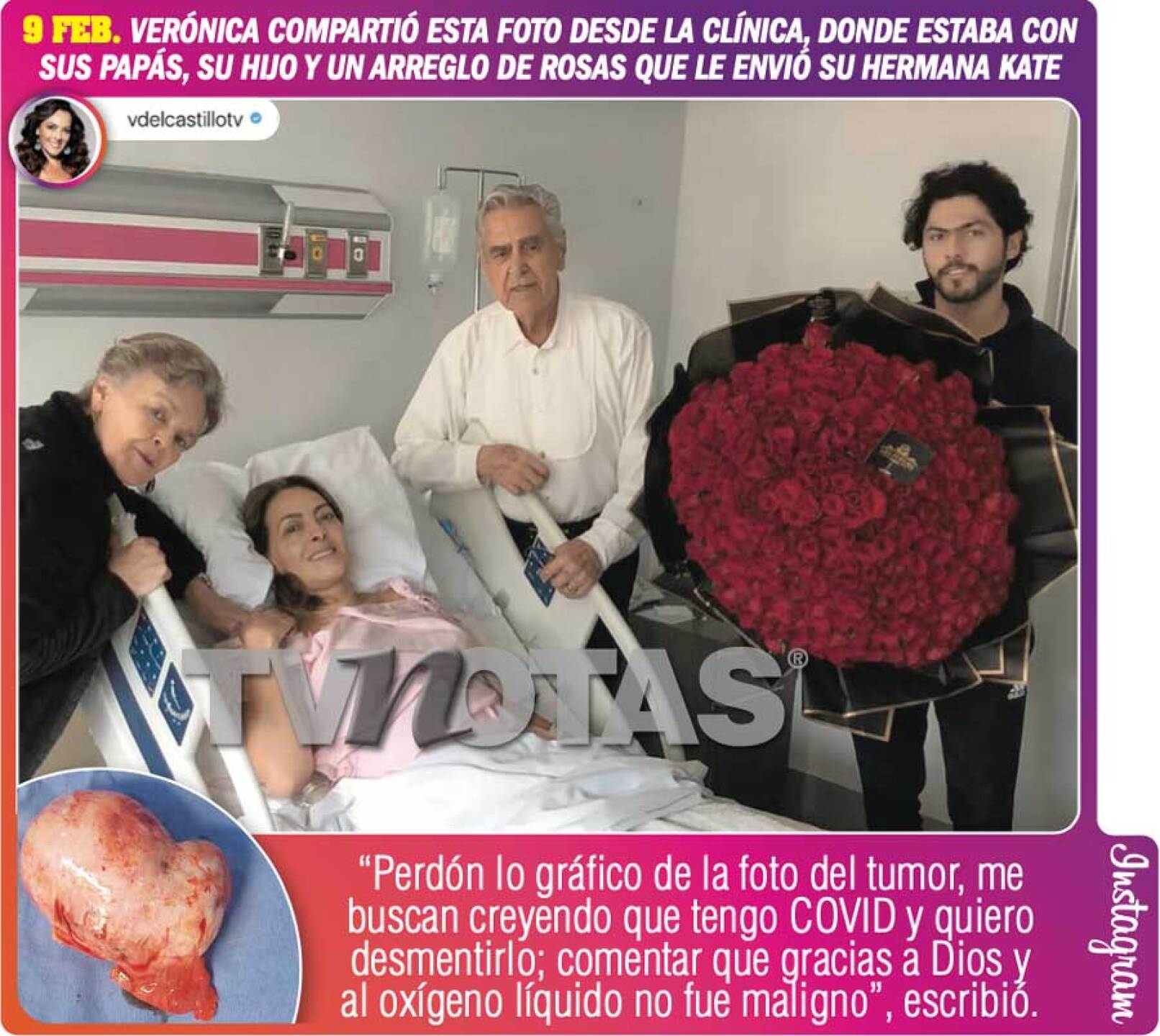Verónica del Castillo fue hospitalizada de emergencia