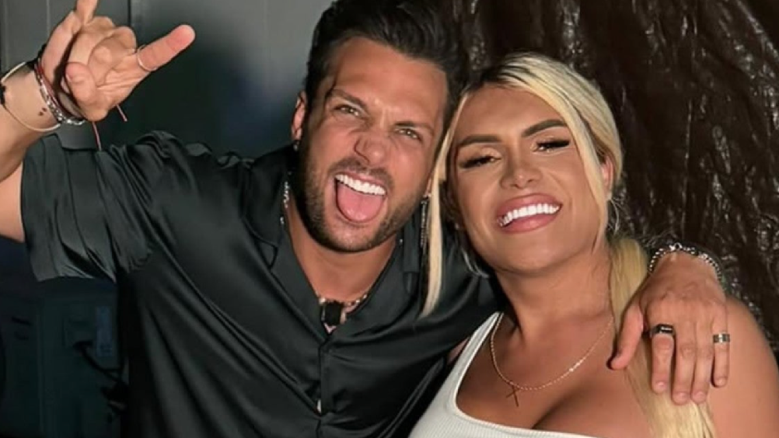 Wendy Guevara y Nicola Porcella
