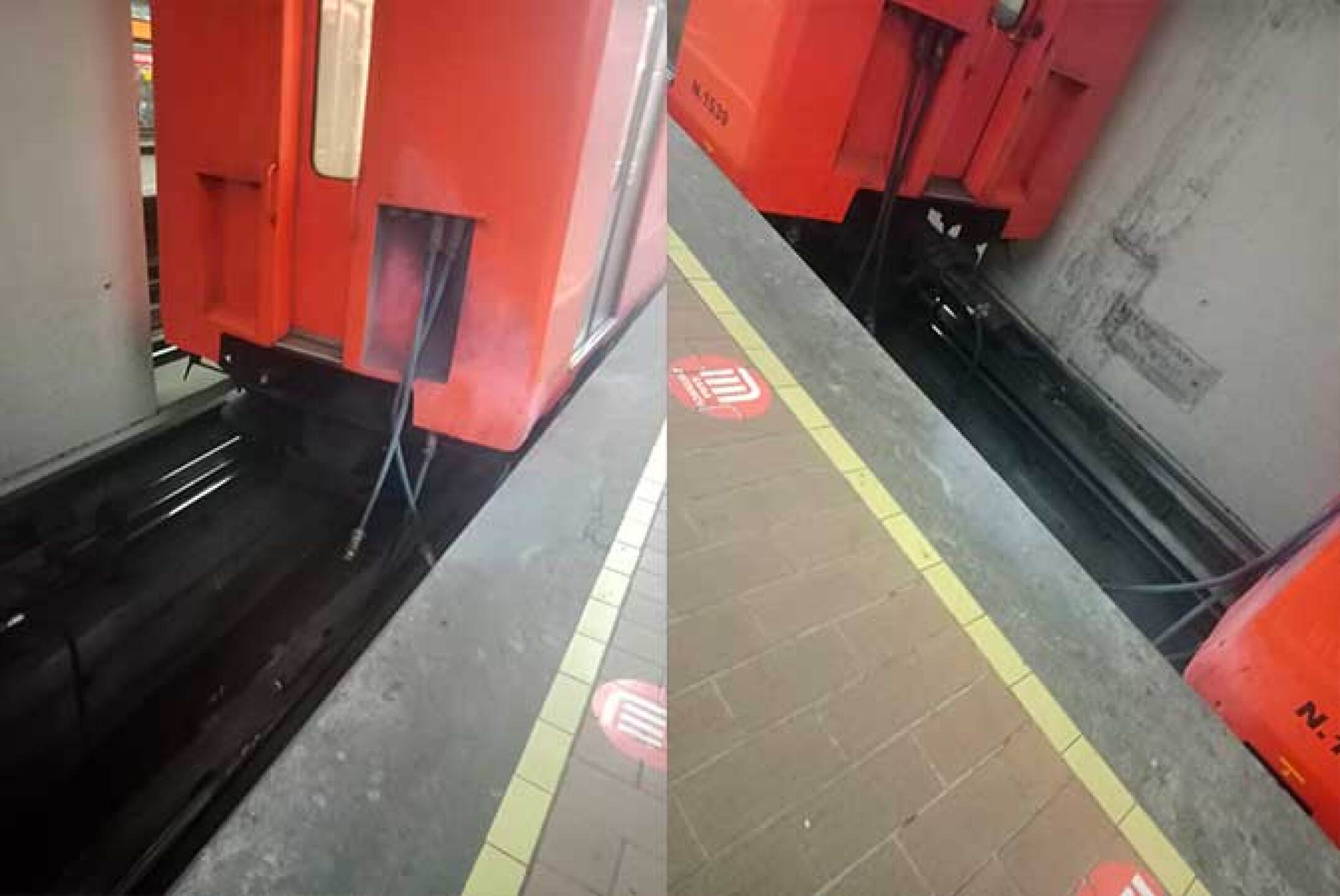 No se registraron heridos por el desprendimiento de trenes