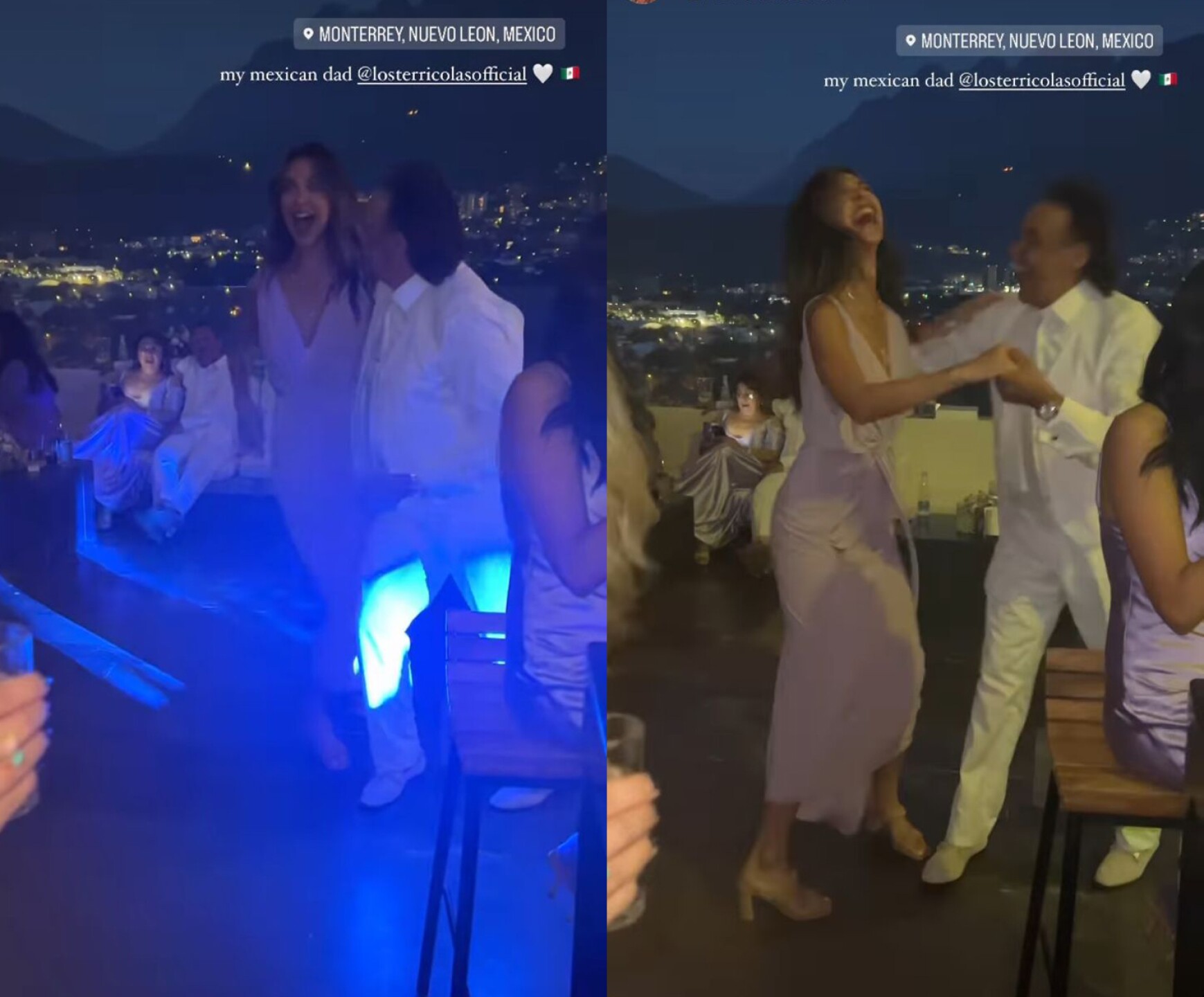 Amigas de Danelly Hoyer bailando con su papá de Los Terricolas en su boda