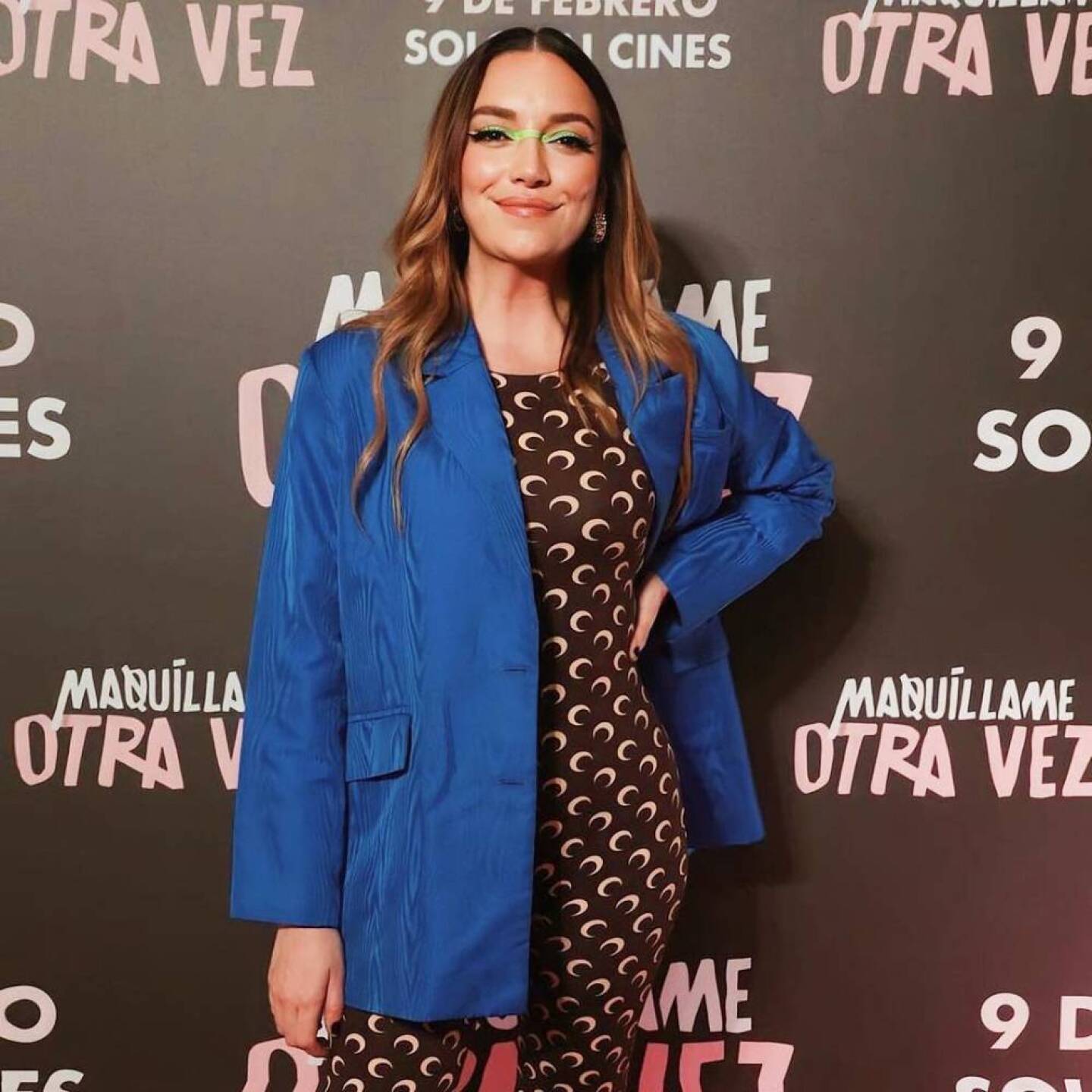 Regina Blandón en la premier de una película febrero 2023