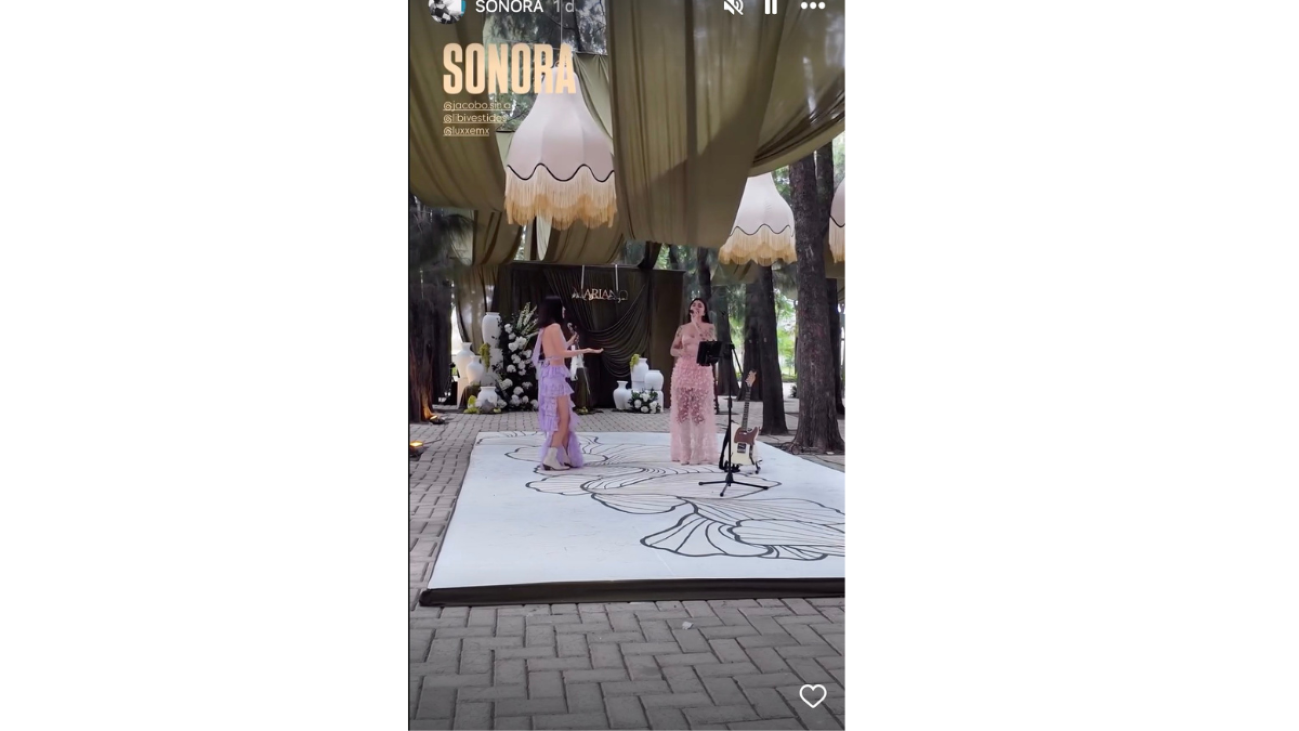 Esmeralda Camacho promocionó una historia en sus redes sociales con la palabra 'Sonora', lugar donde nació Christian Nodal