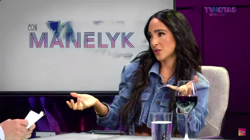 Manelyk González en 'El mitangrit' de TVNotas