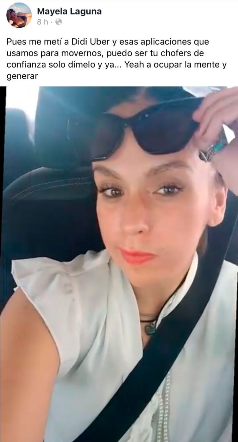Mayela Laguna ya tiene trabajo