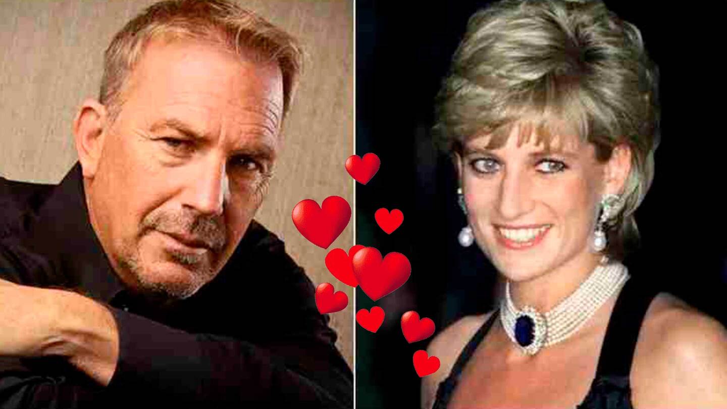 Kevin Costner revela que era el crush de Lady Di y fue ¡el príncipe William quien se lo confesó!
