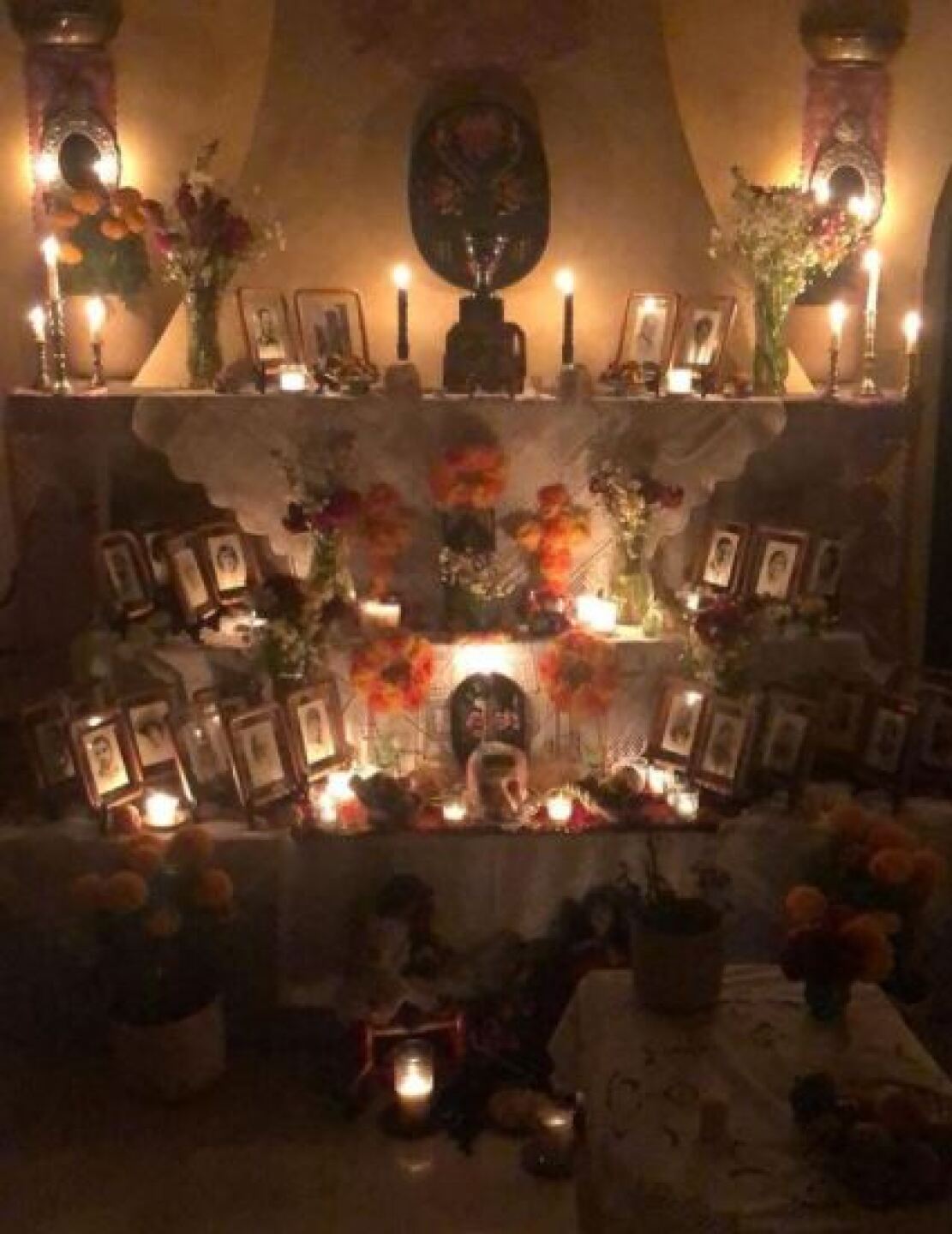 El altar de la actriz.
