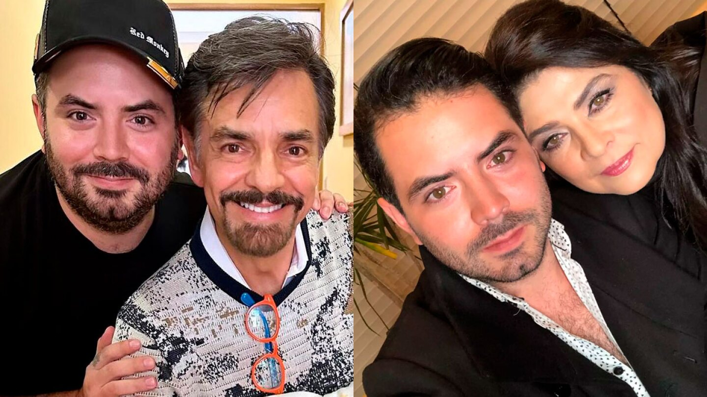 José Eduardo Derbez, Victoria Ruffo, Eugenio Derbez bautizo familia