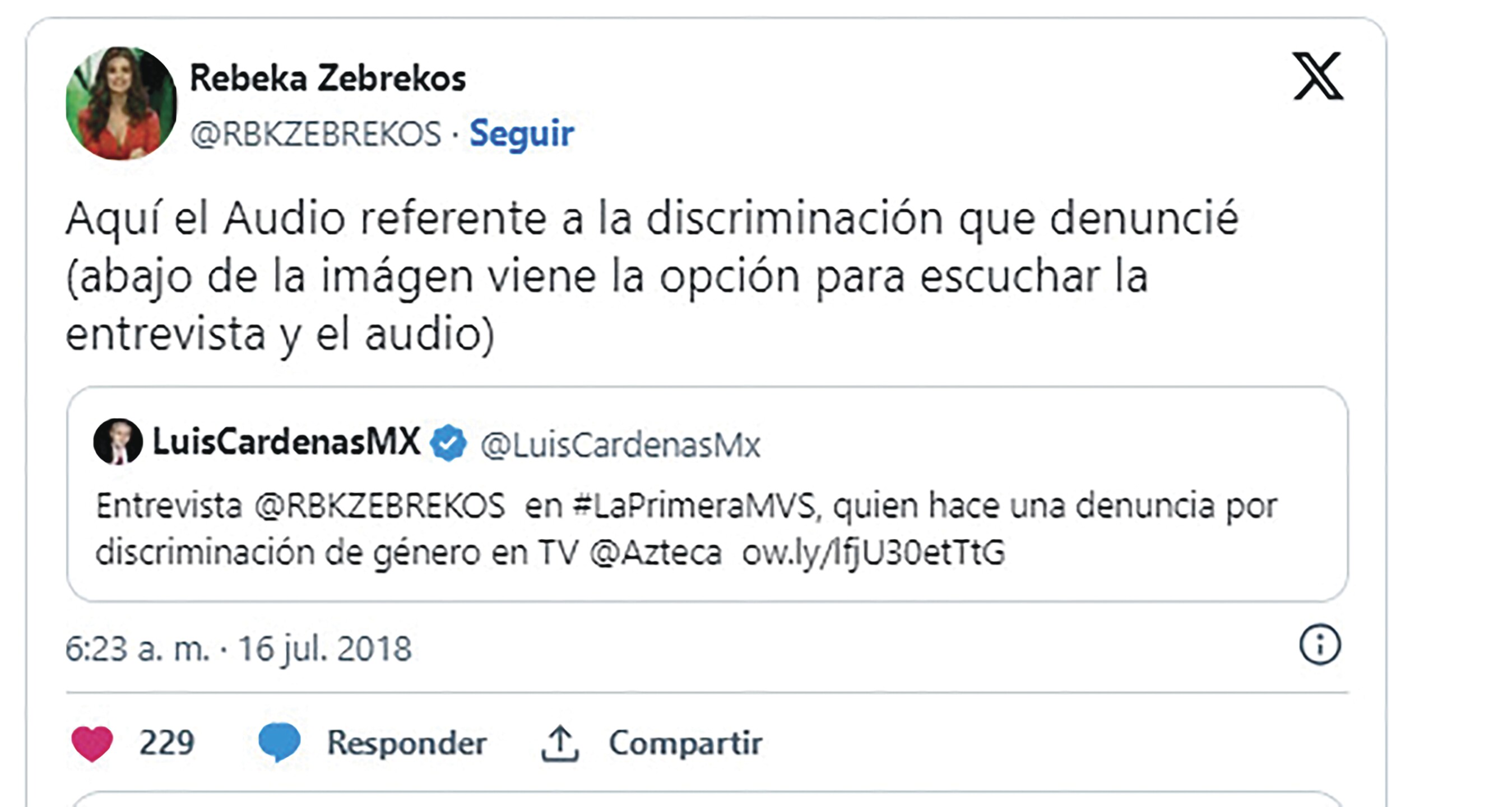 Rebeka Zebrekos foto