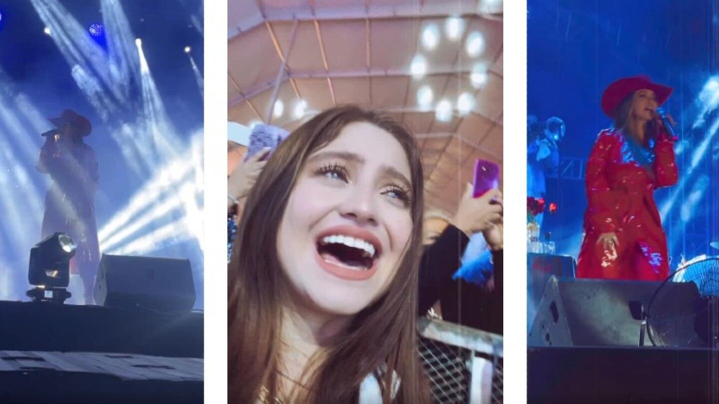 Karol Sevilla conoció a la Chiquis Rivera y se declara su fan disfrutando su concierto