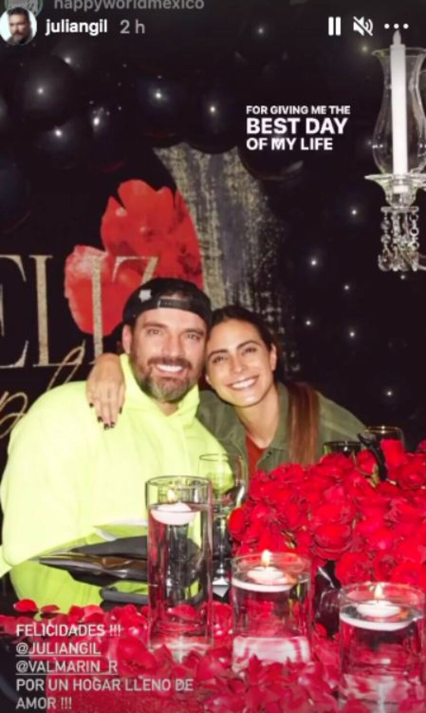 Julián Gil y su novia