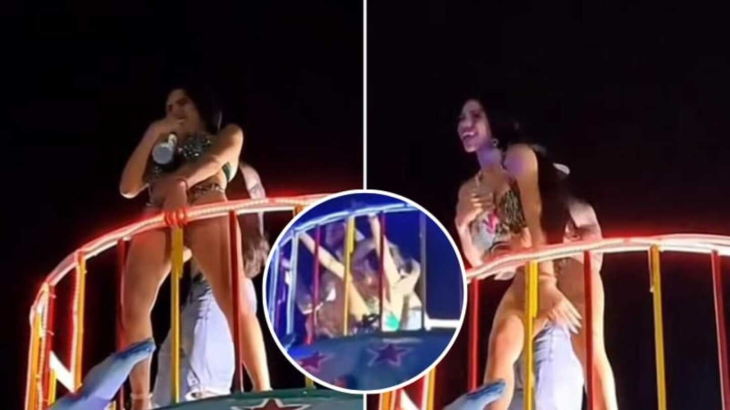 Yeri Mua confiesa que se orinó en el carnaval de Tihuatlán; ¡por abusar del alcohol!