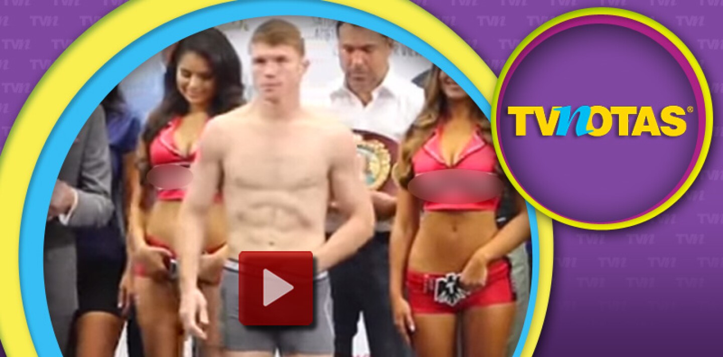Canelo Álvarez muestra de qué esta hecho ¡y se pesa totalmente desnudo!