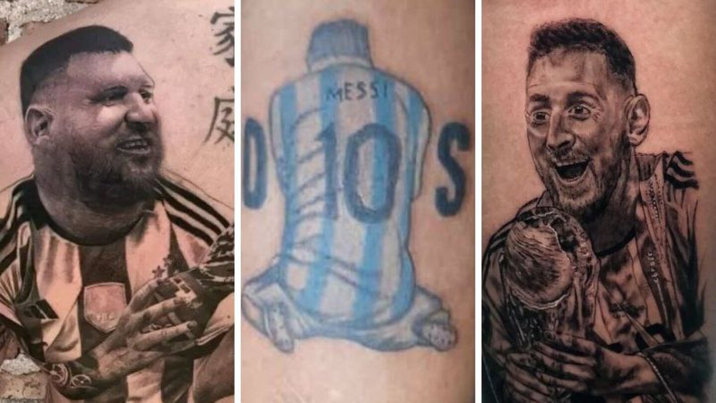 Messi:Los peores tatuajes que fans se han realizado tras el triunfo en el Mundial Qatar 2022