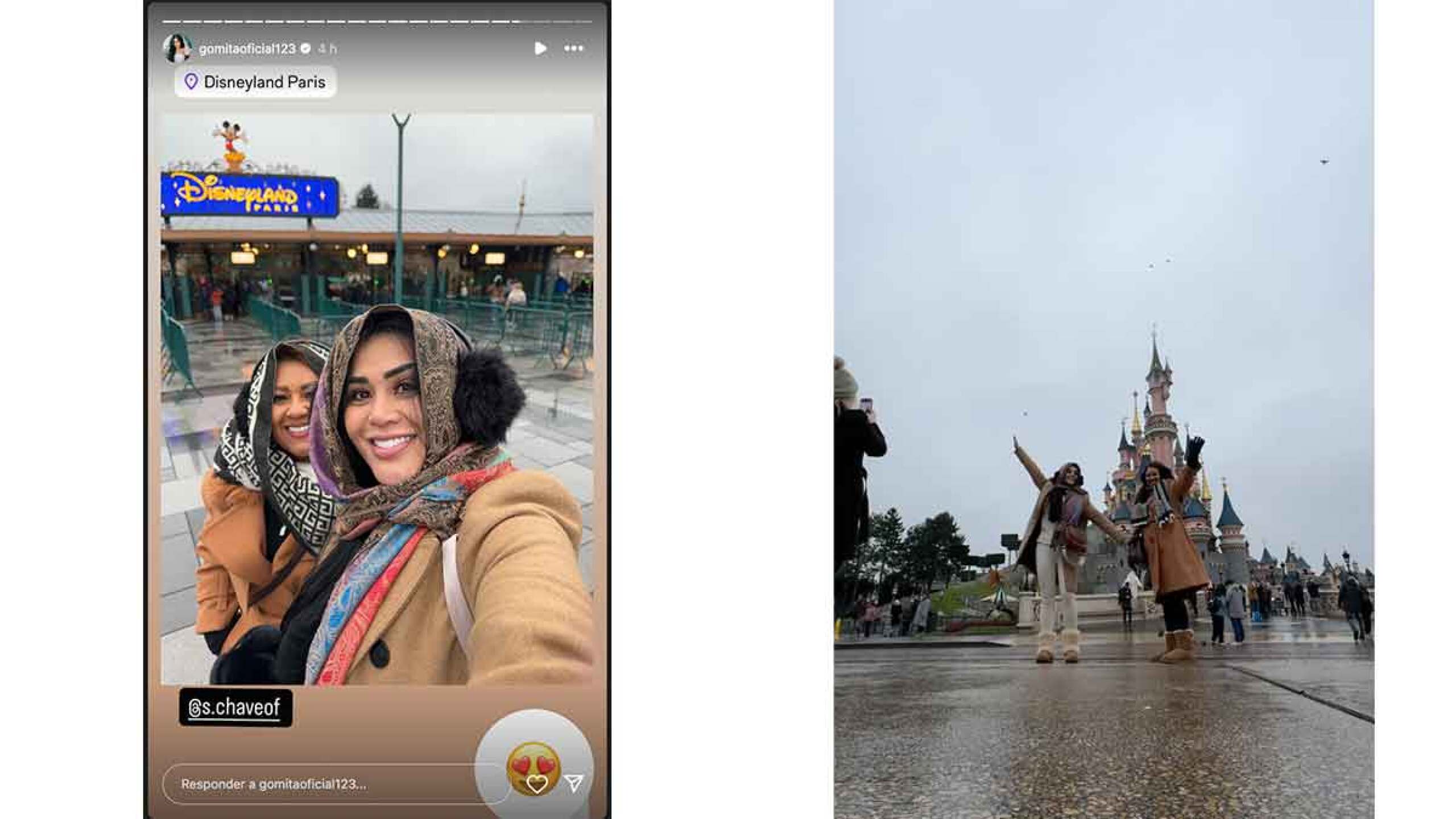 Gomita lleva de viaje a su mamá a París