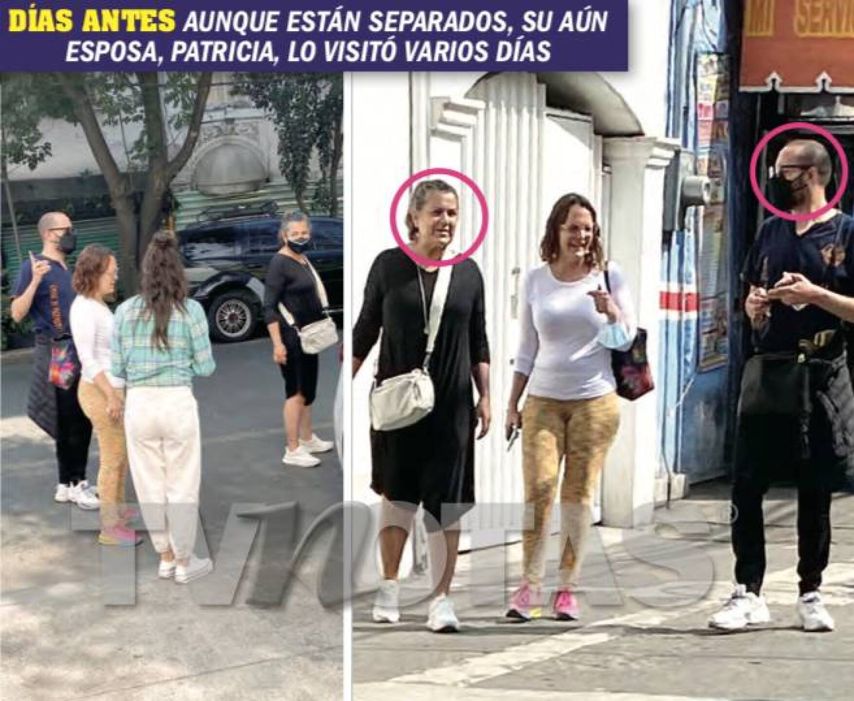 Ex de César Bono al pendiente de su salud