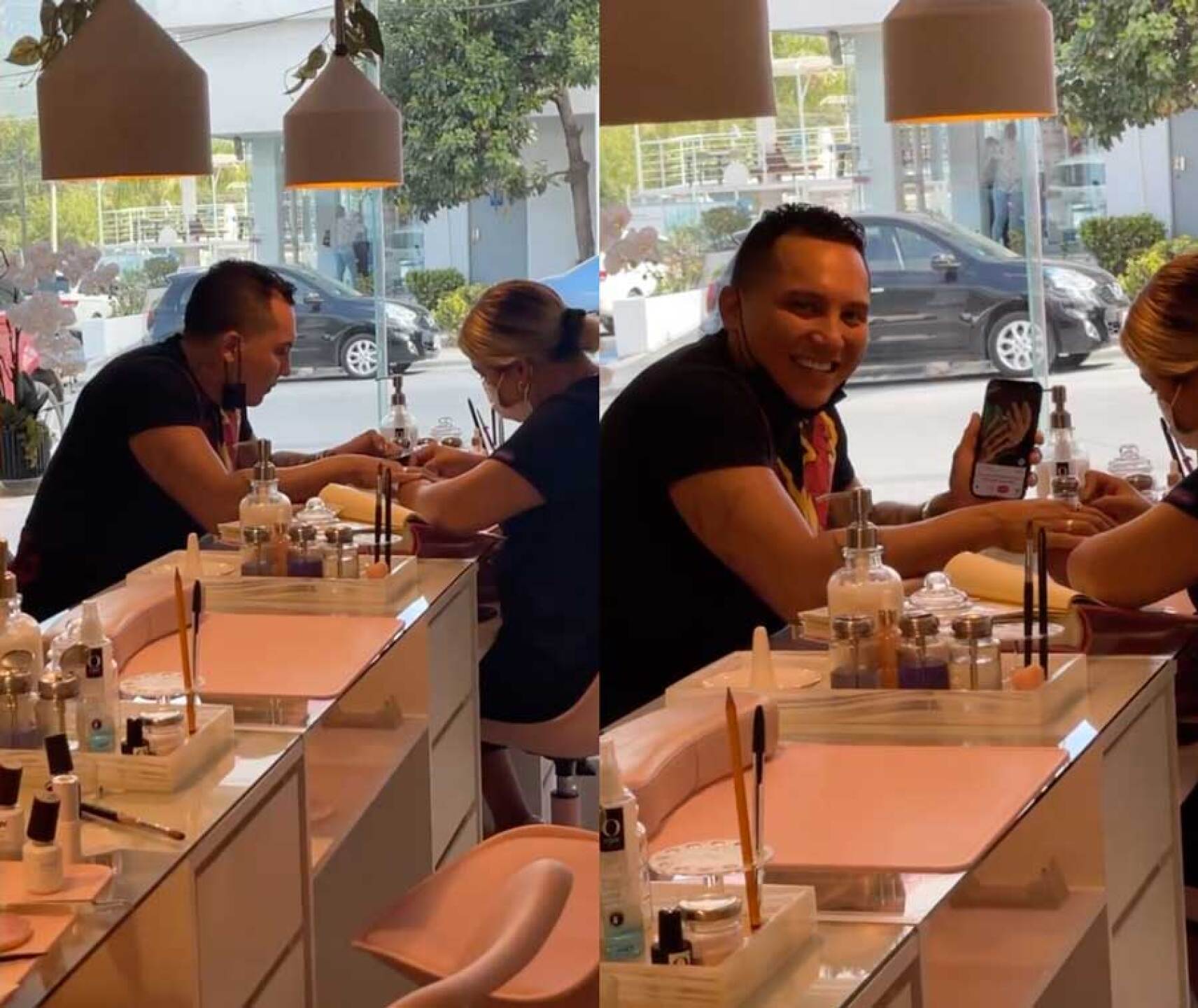 Edwin Luna presumió el resultado de su nuevo diseño de uñas