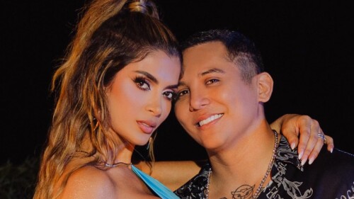 Kimberly Flores y Edwin Luna