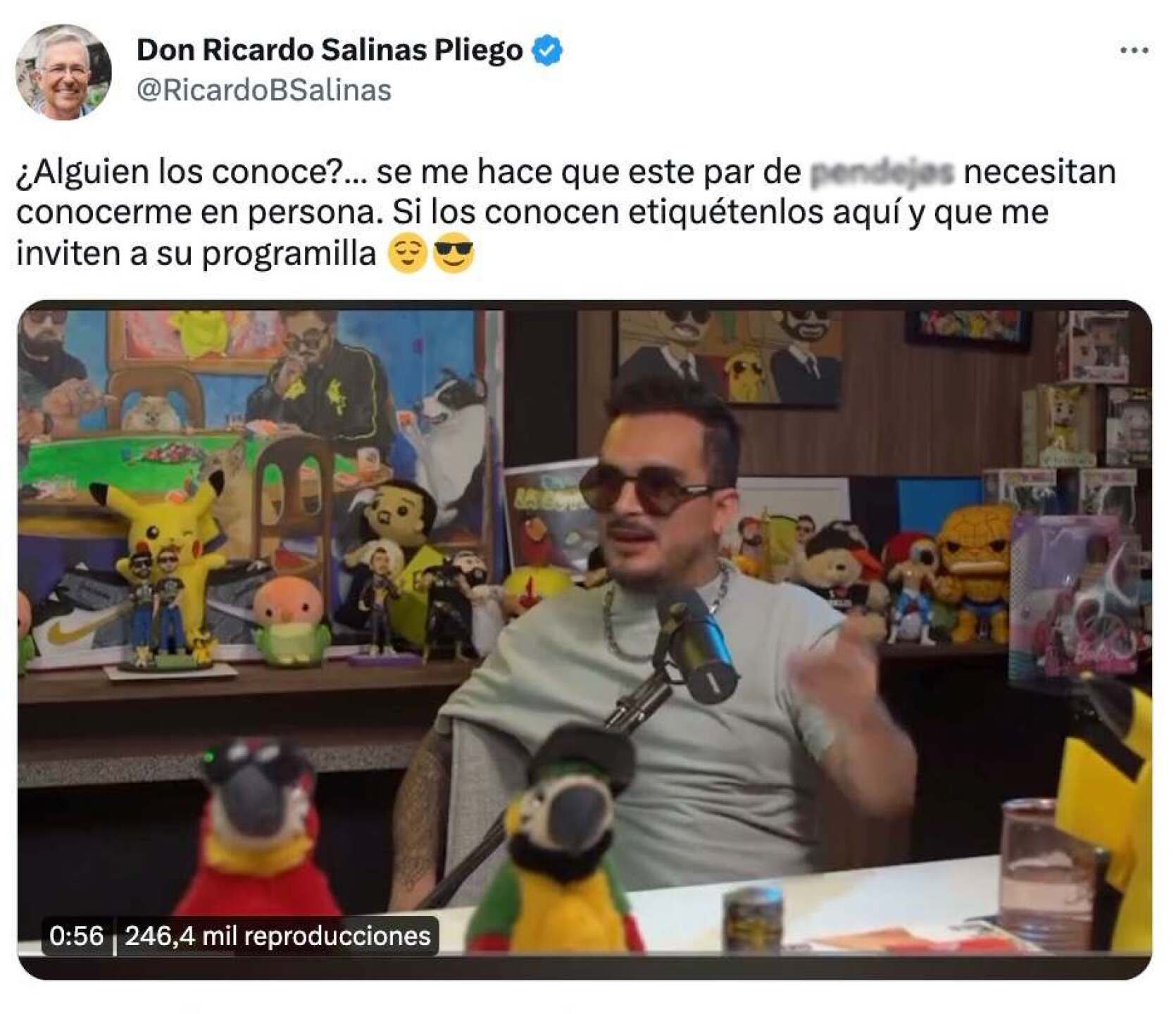 Ricardo Salinas Pliego se burla de La Cotorrisa y Ricardo Pérez se la regresa:  "Nos debes dinero"