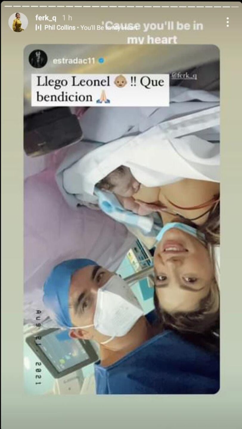 Ya nació bebé Ferka Christian Estrada