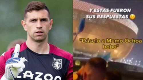 Dibu Martínez desprecia sombrero charro e insulta a mexicano: “Dáselo a Memo Ochoa"