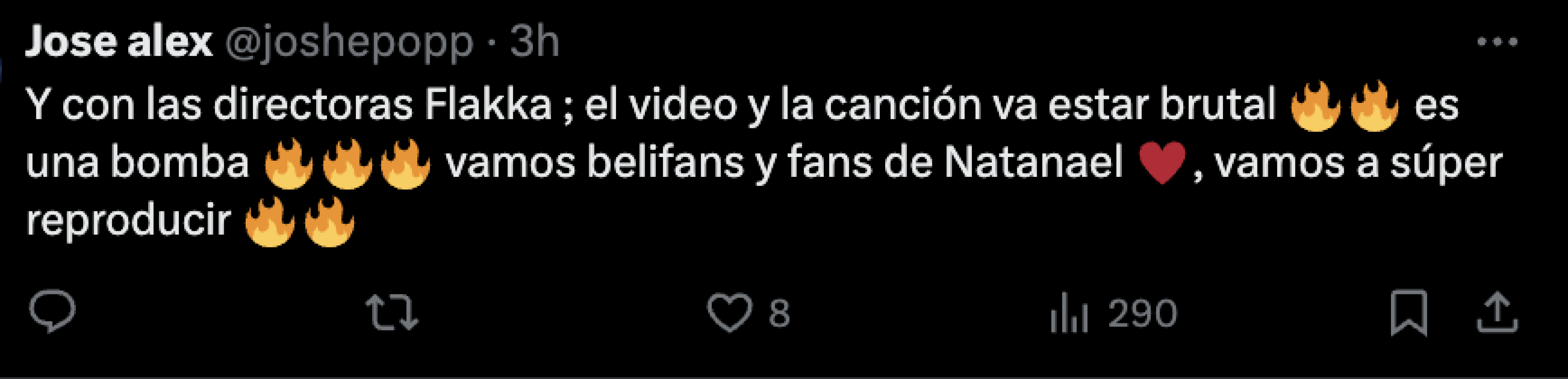 comentarios en redes para Belinda