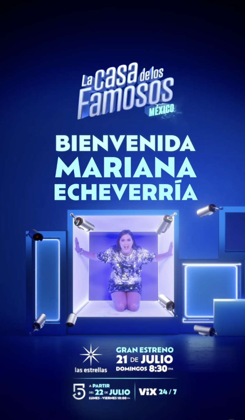 Mariana Echeverría es la décima confirmada de La casa de los famosos México