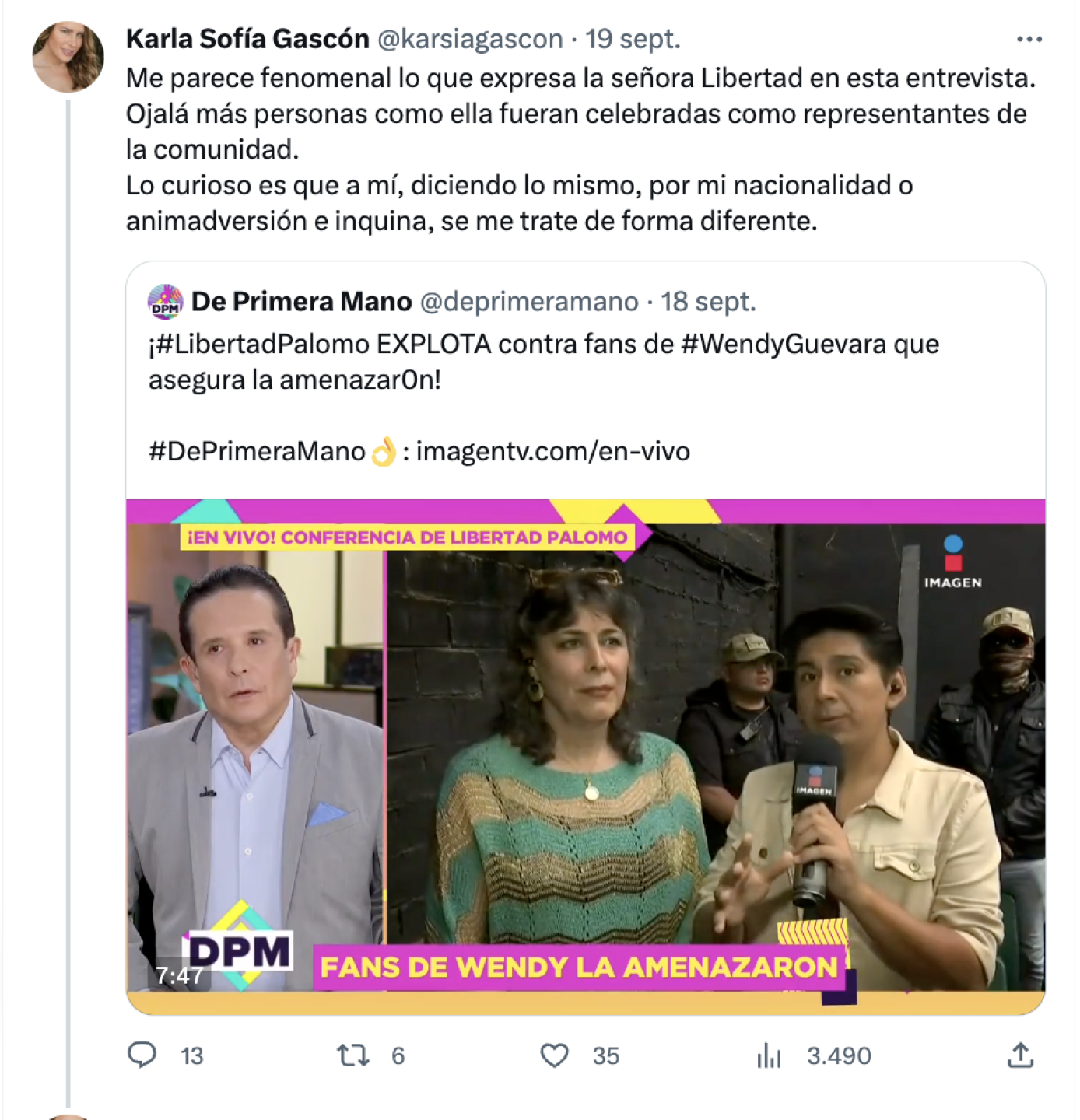 Karla Sofía y Libertad Palomo