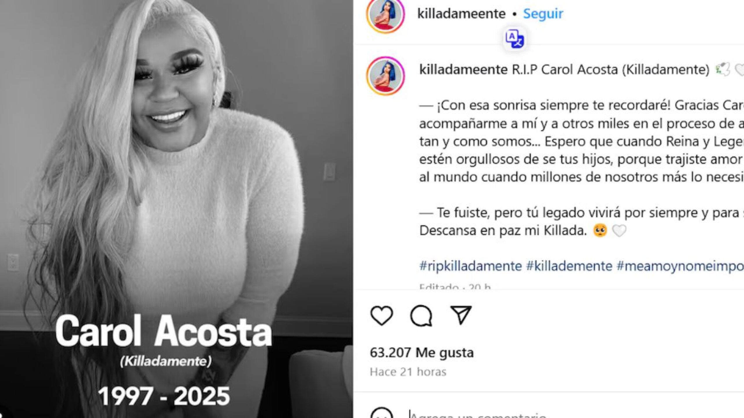 Muere inesperadamente Killadamente: La influencer dominicana que inspiró a millones