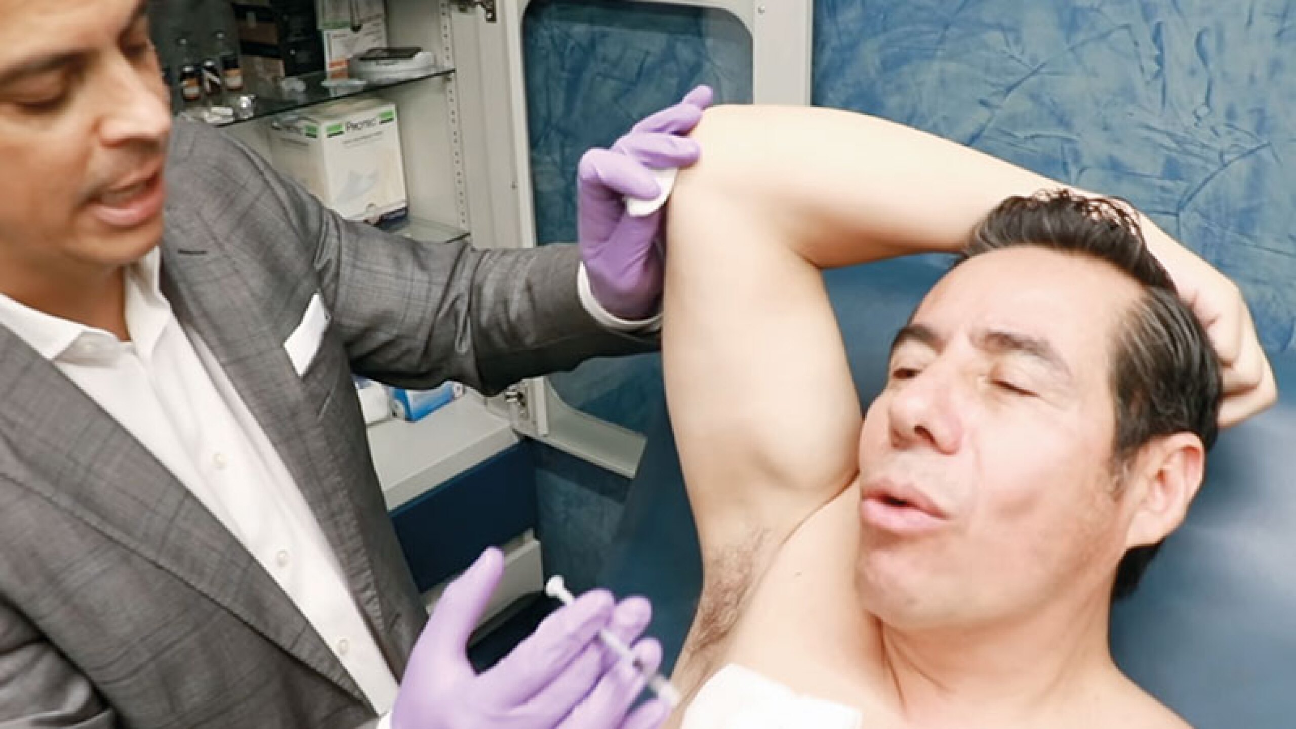 La hiperhidrosis lo hacía sudar sin control