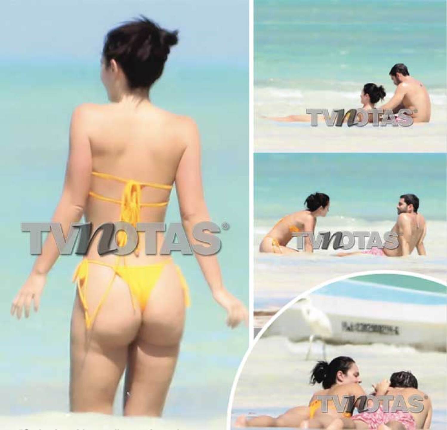 Laura Carmine y su novio se demostraron su amor con risas y besos